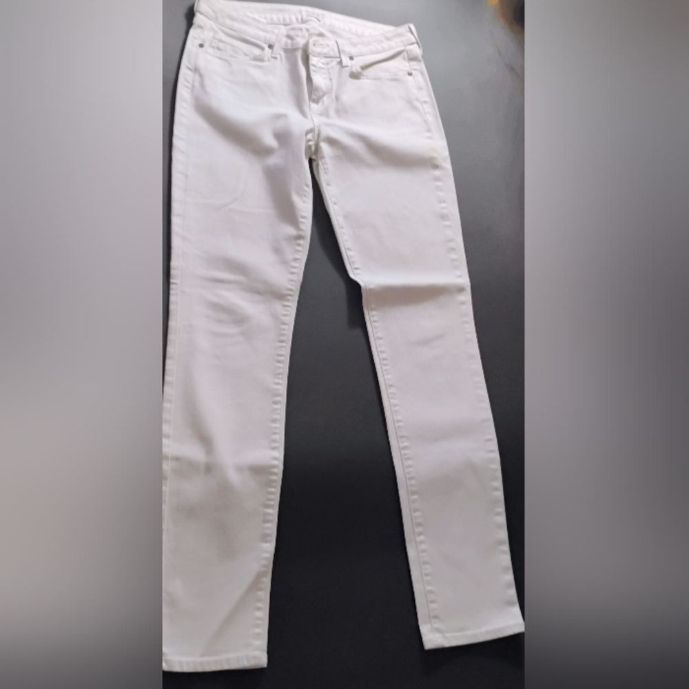 Cache White Cream Cordory Pants Size 8